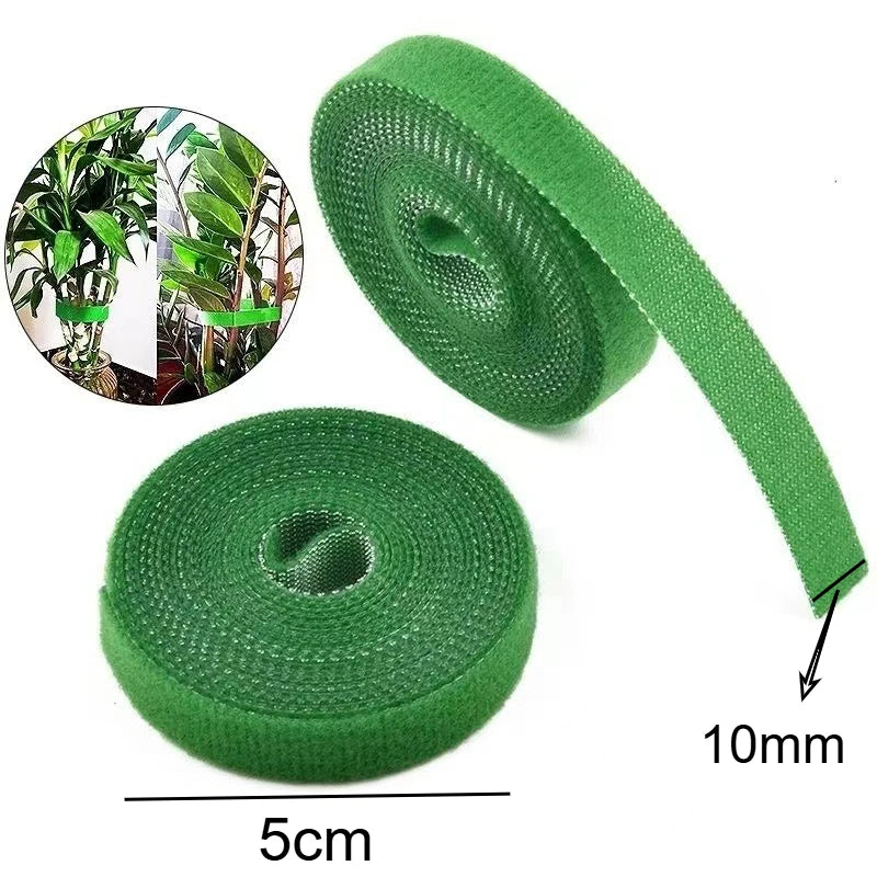 Reusable Garden Plant Ties — Adjustable Hook & Loop Plant Tape