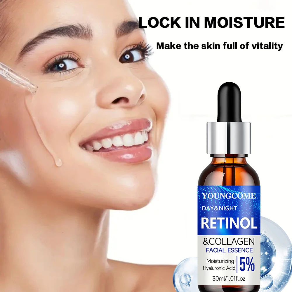 YOUNGCOME Retinol Cream & Serum Combo Set – Locks In Moisture, Repairs Skin, Smooths Wrinkles & Increases Elasticity | Anti-Aging Face Care for Women