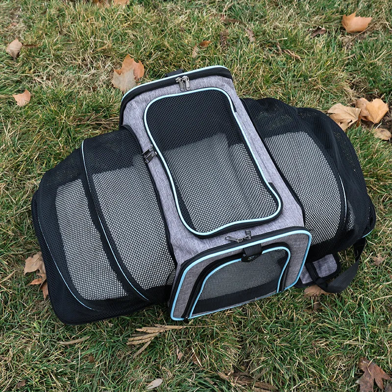 Expandable Pet Carrier Bag - Foldable Mesh Travel Carrier – photo 5