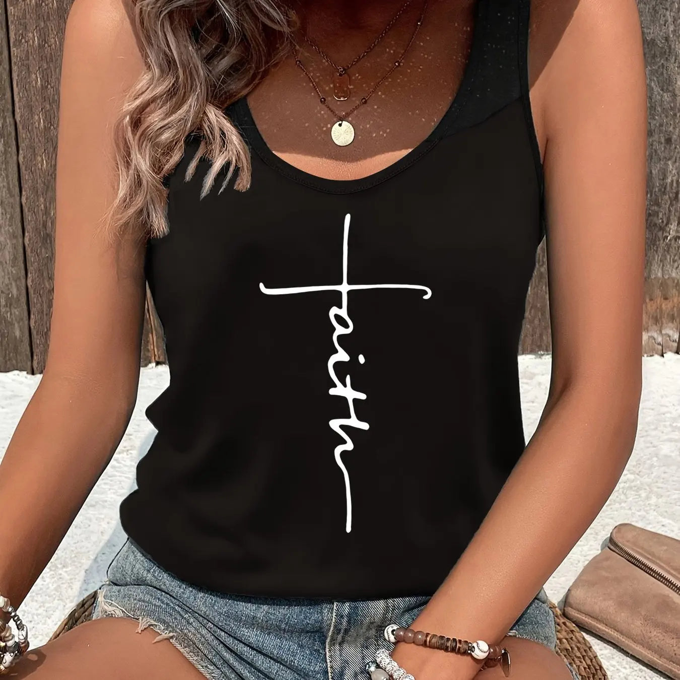 Women's Sexy Tops tshirt black Sleeveless Loose Vest Holiday Style Hawaiian Top Summer White