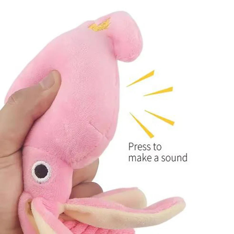 Cotton Rope Octopus Toy - Squeaky Chew for Dogs & Cats – photo 2