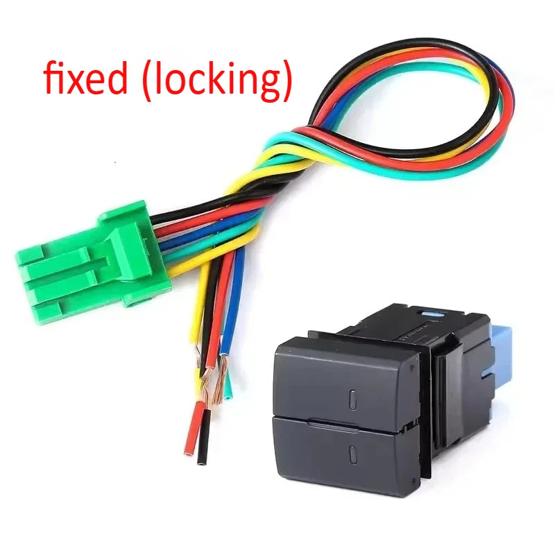 1pc Car Dual Switch Power LED Fog Lamp diff lock Headlight Switch Button for Toyota Tundra Tacoma 4Runner Prado Landcruiser RAV4