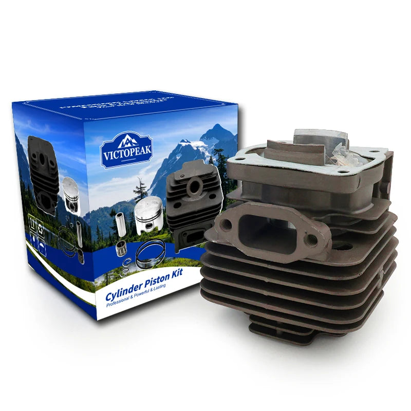 Garden Equipment Replacement 44mm & 40mm Cylinder Piston Kit for 44-5 & 40-5 Brush Cutter Engine 44F 5 & 40F 5