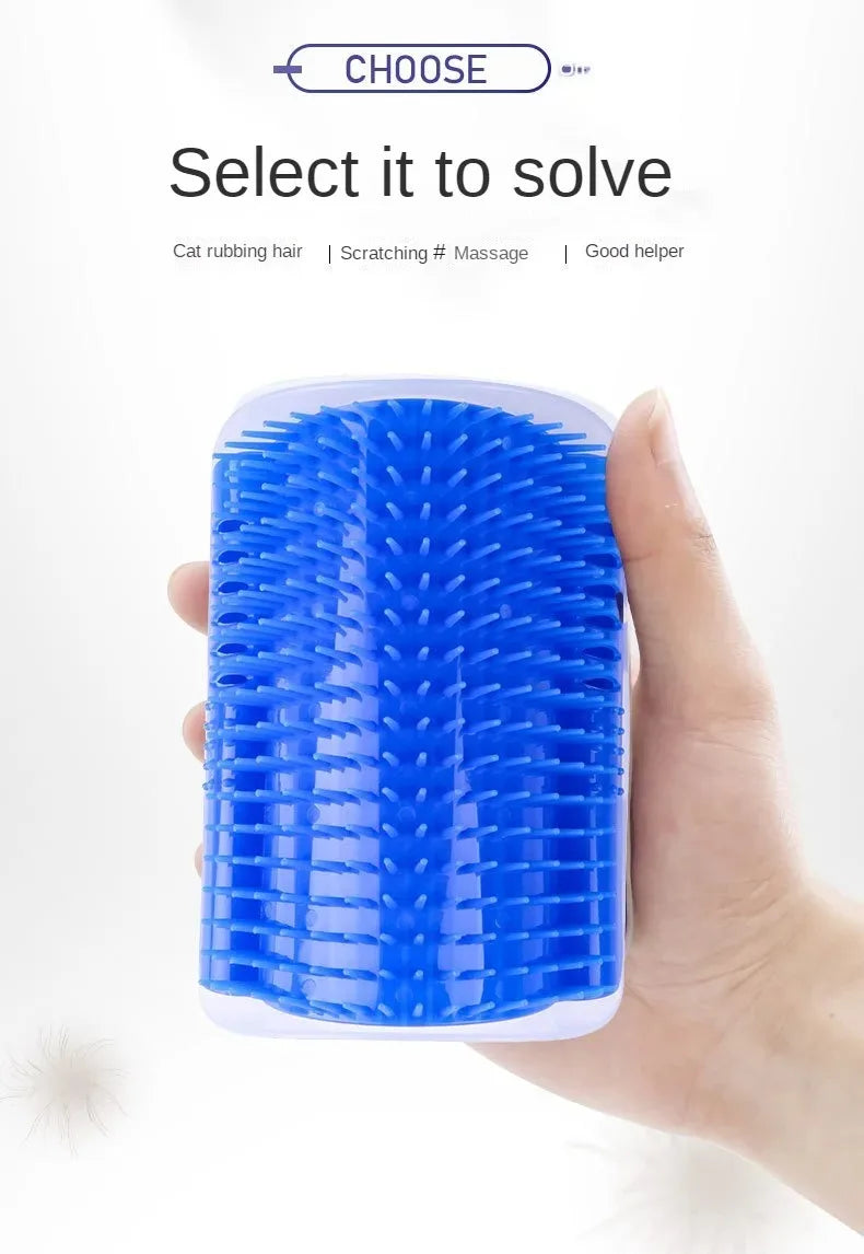 New Pet Cat Corner Scrubber Massager Cat Scratching Scratching Scratcher Cat Brush Comb Massage Corner Brush Pet Supplies