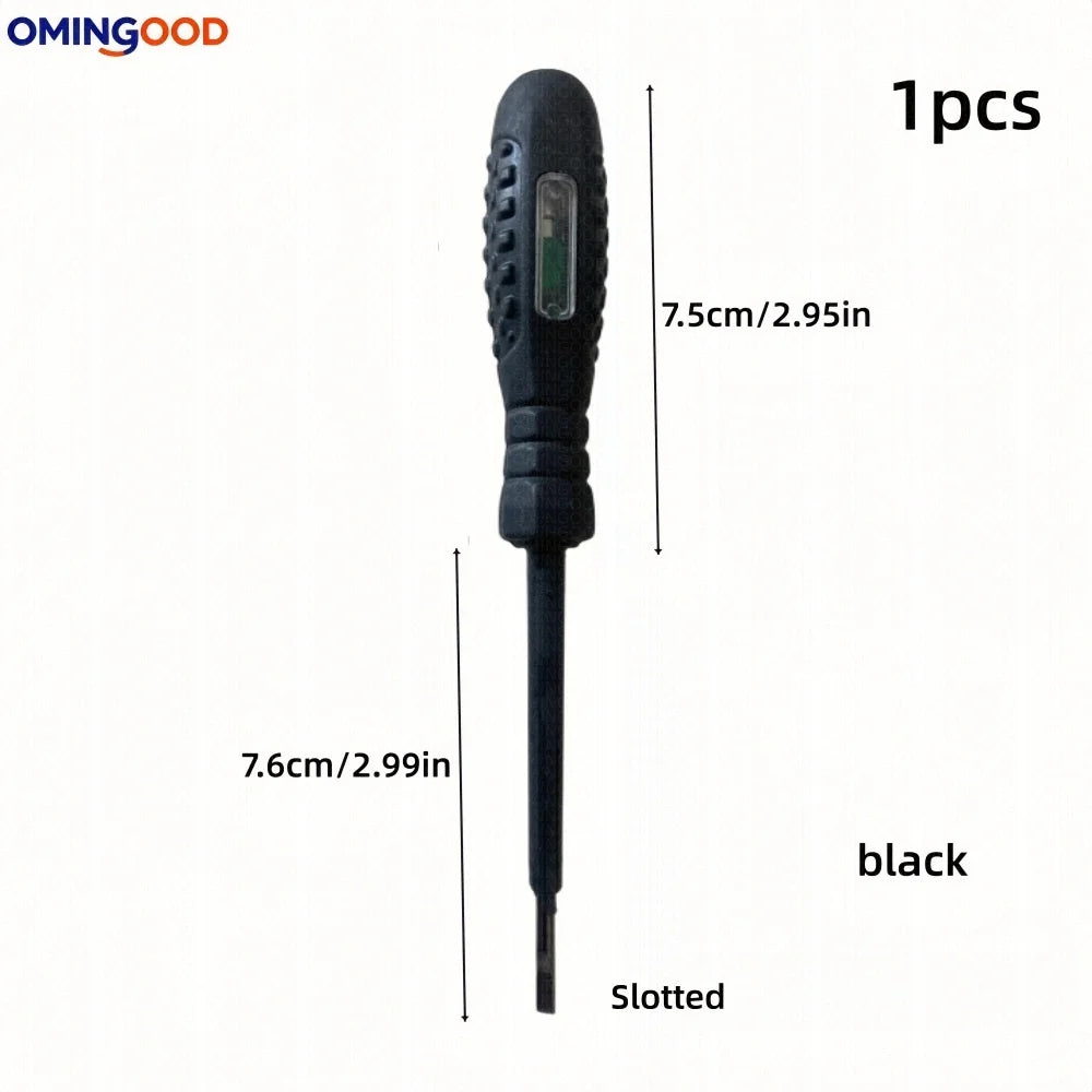 NEW Electrician Test Word/cross Screwdrivers AC Non-contact Induction Test Pen Voltage Tester 12-250V Red Green Induction Lights