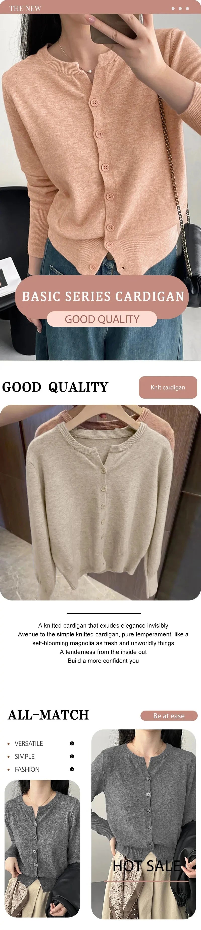 Women's fleece-knit sweater, cropped crew neck — view 9 of 15