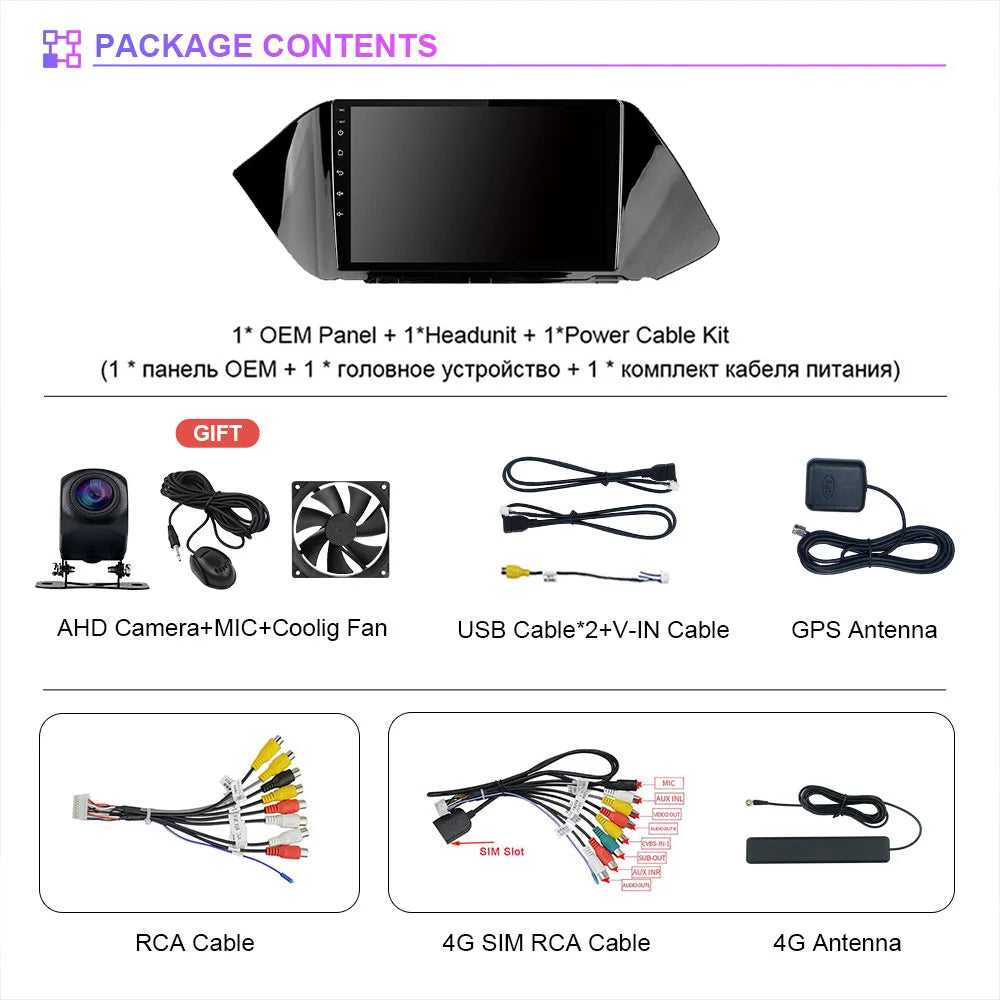 Android 16 Car Radio Multimedia Player For Hyundai Sonata DN8 2019 2020 Carplay Auto WIFI+4G BT Autoradio Stereo DSP Snapdragon