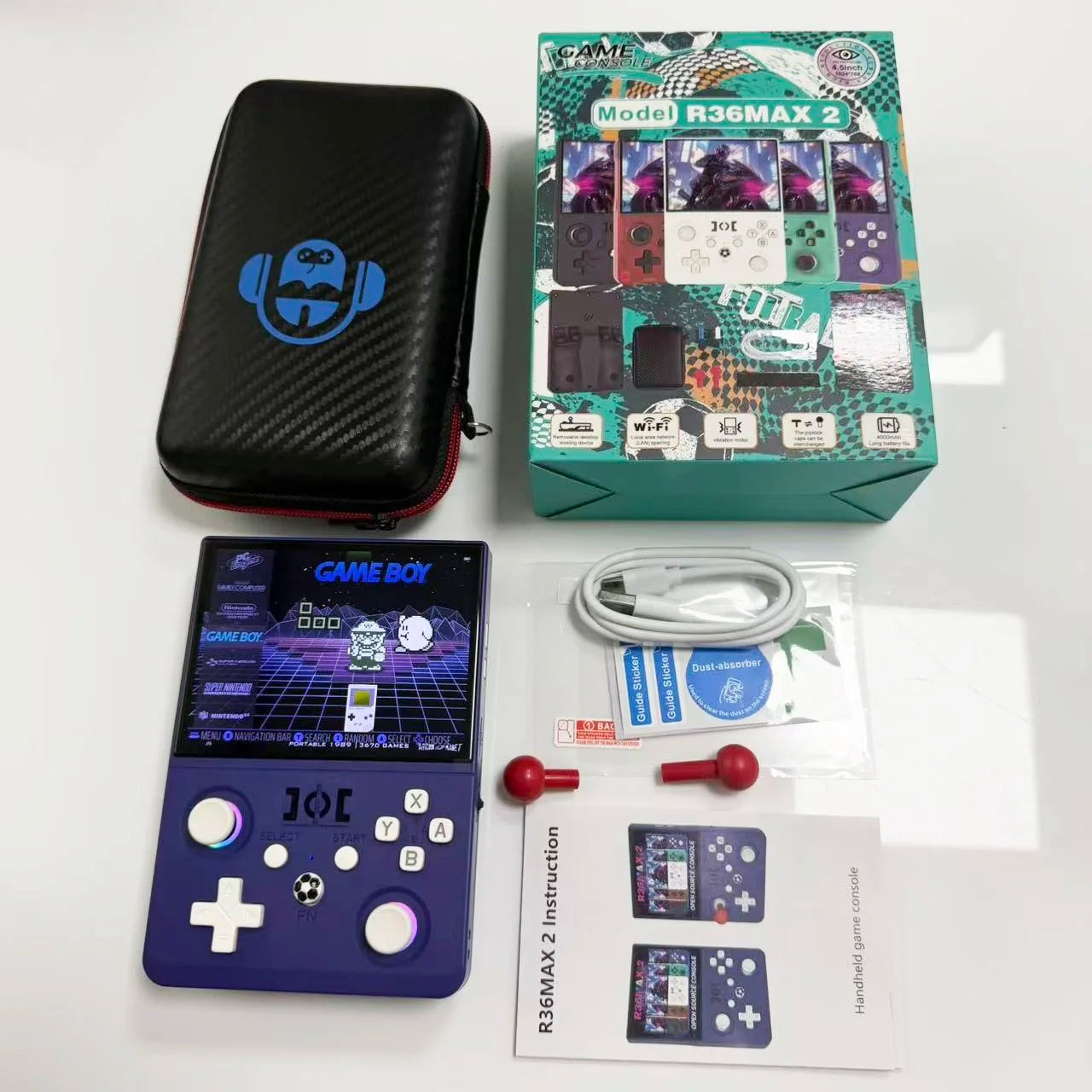 R36 Max2 Retro Handheld Game Console — 4.5" IPS, 18000+ Games