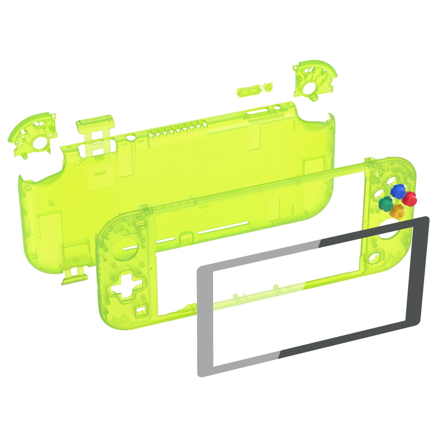 eXtremeRate Replacement Handheld Controller Housing Custom Shell with Screen Protector & ABXY Buttons for Nintendo Switch Lite
