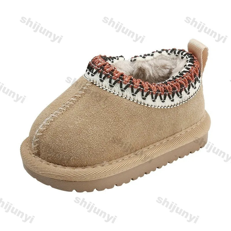 Toddler Low-Top Snow Boots - Soft Sole Non-Slip Winter Shoes - photo 3