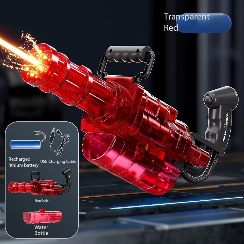 Gatling Water Gun — Rotating High-Pressure Summer Water Cannon