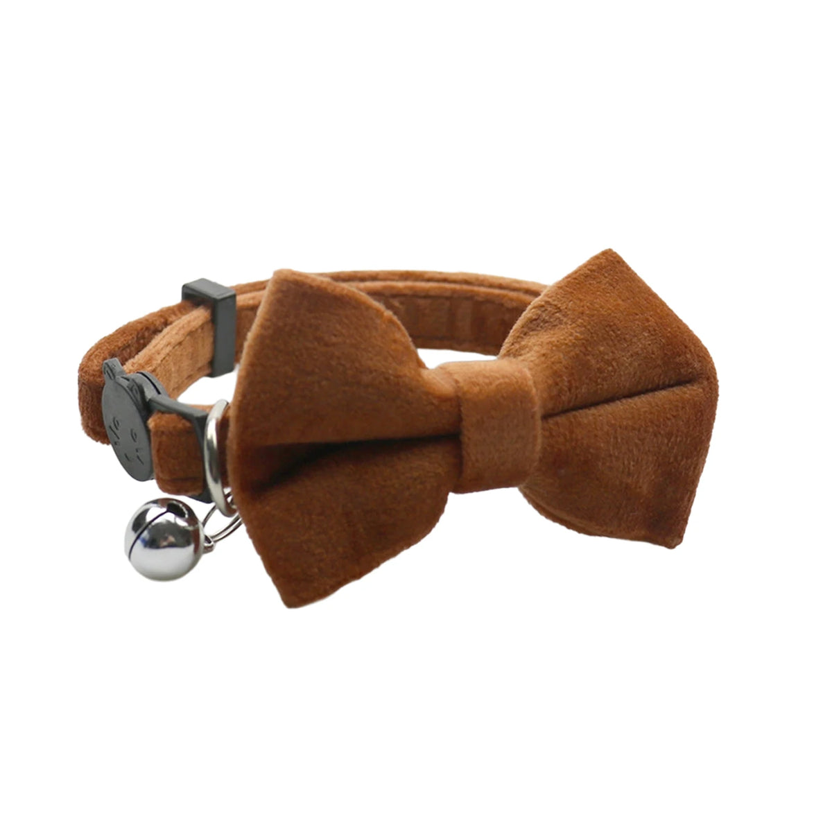 Velvet Bow Cat Collar with Bell - Adjustable Safety Buckle – photo 10