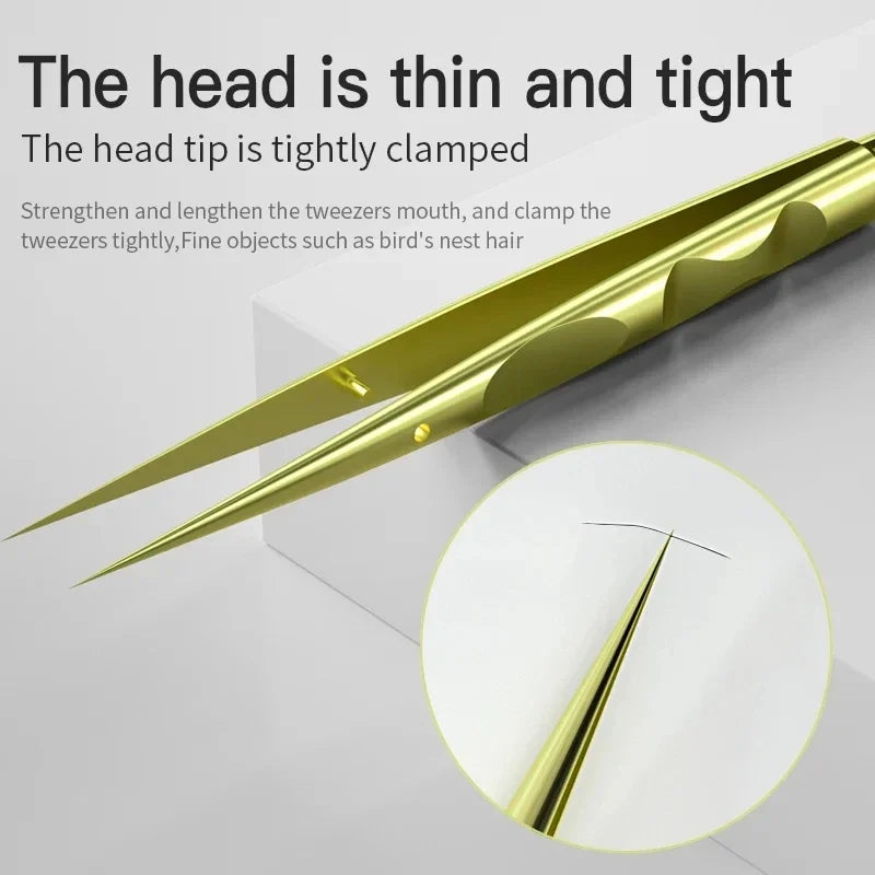 MaAnt TA-1 TA-2 High-Precision Titanium Alloy Tweezers Stainless Steel Phone Mainboard Copper Wire Repair Non-Magnetic Forceps