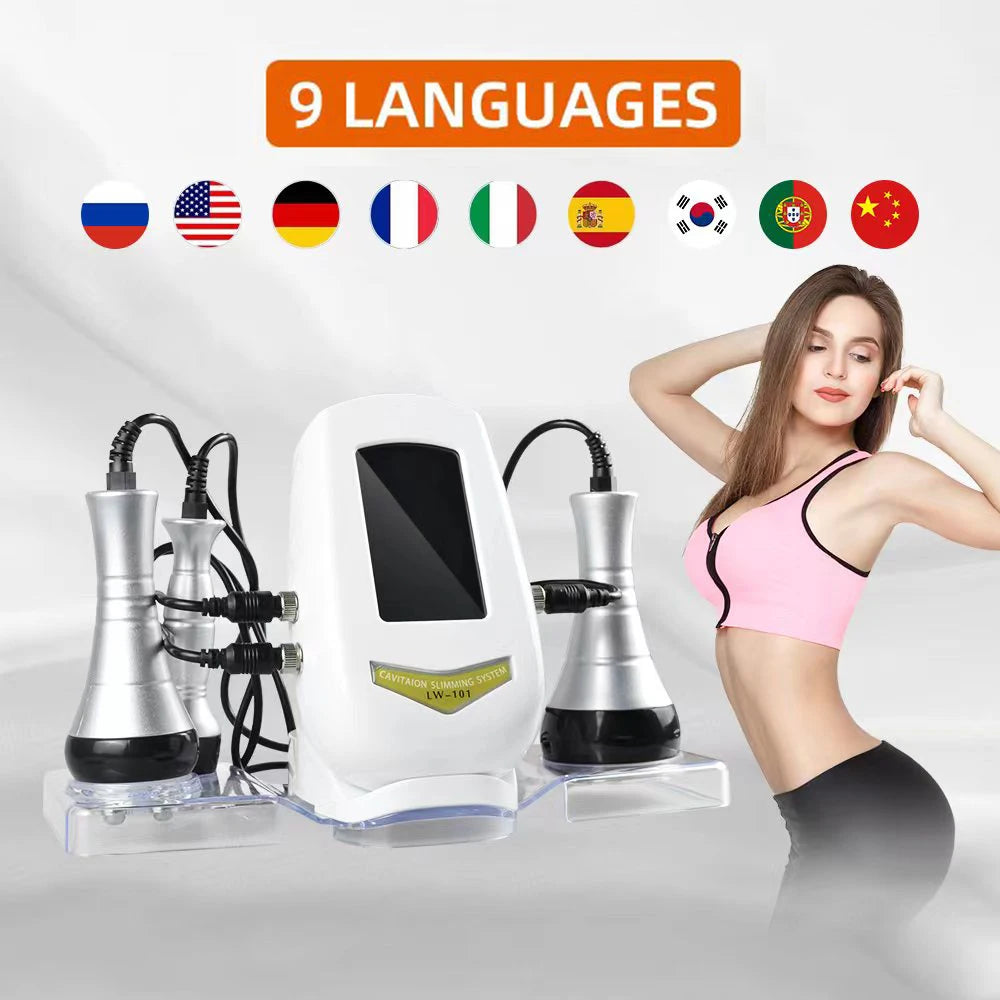 Skinterest 3 in 1 40K KIM8 Cavitation Machine Face Body Tightening Lifting Spa Skincare，Fast Shipping from US
