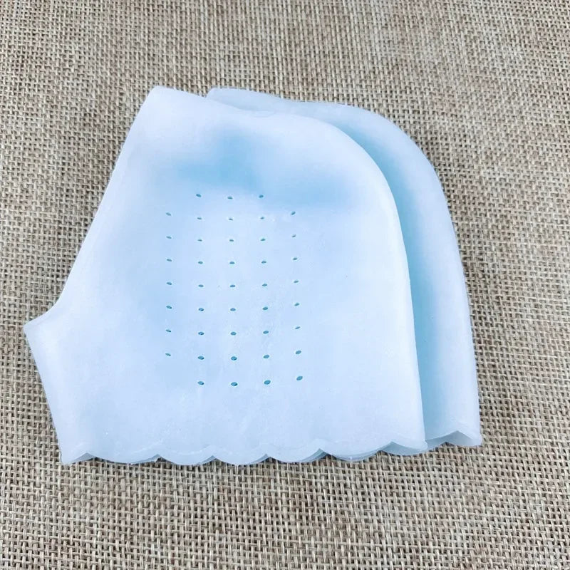 2Pcs New Silicone Feet Care Socks Moisturizing Gel Heel Thin Socks with Hole Cracked Foot Skin Care Protectors Foot Care Tool