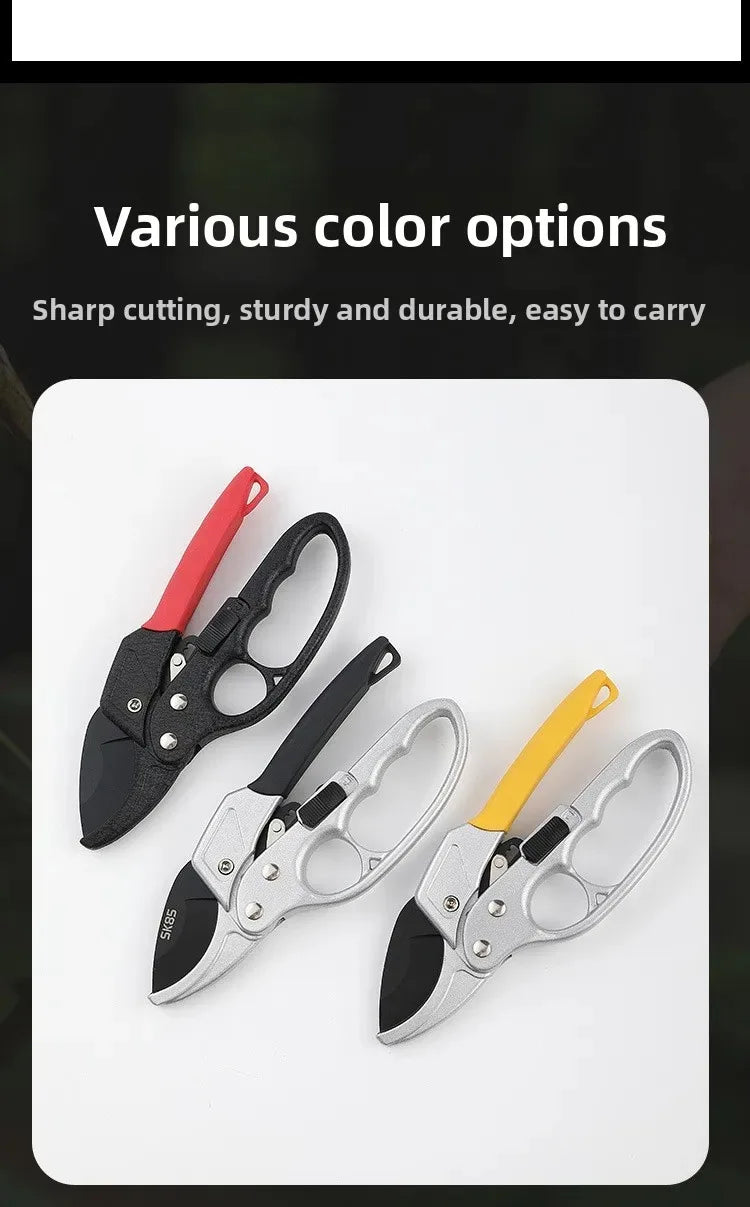 SK5 stainless steel rust resistant coarse pruning shears, pruning shears with pulleys, pruning shears for fruit trees, horticult