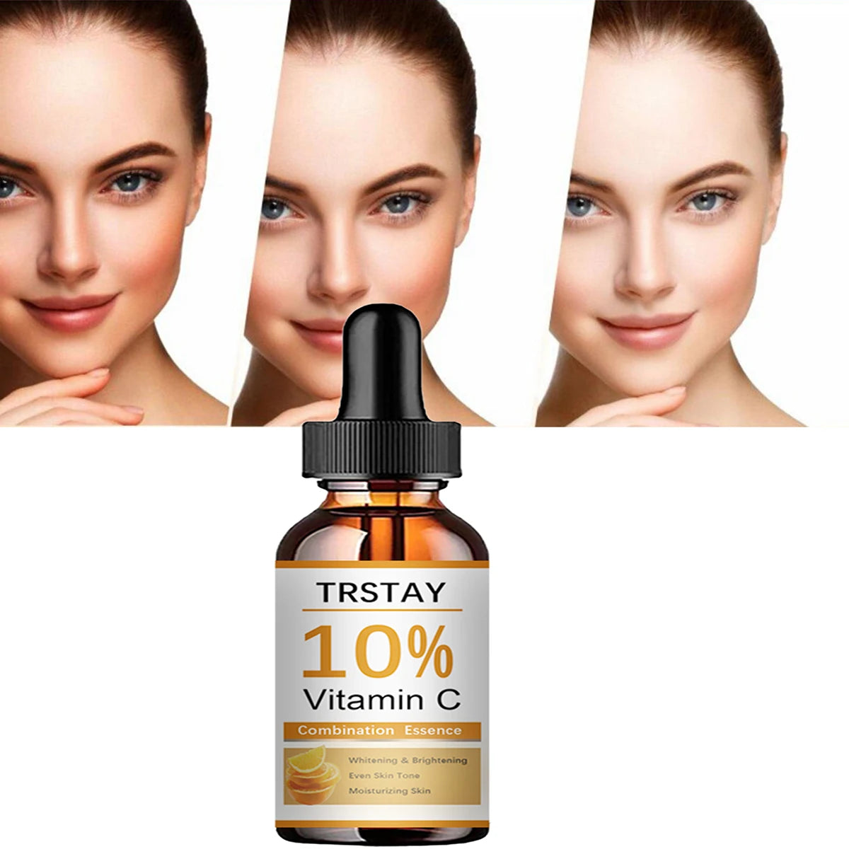 Vitamin C Brightening Facial Serum – Hyaluronic Acid, Aloe & Rose Oil | Dark Spot Care 30ml
