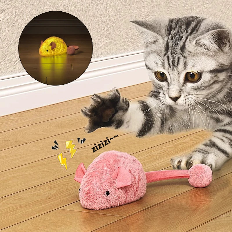 Plush Mouse Cat Toy - Soft Interactive Kitten Play Mouse