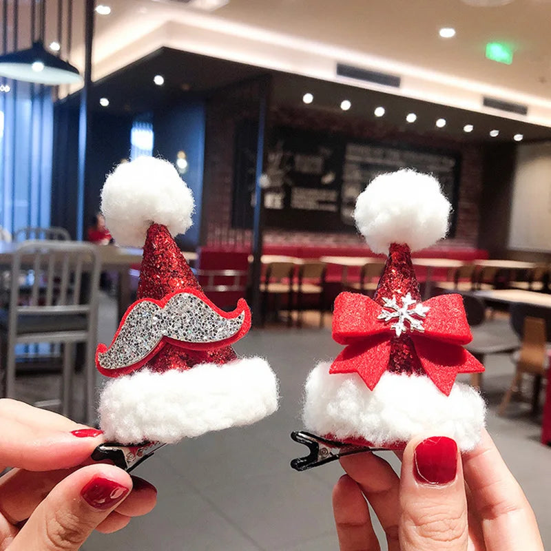 2026 Christmas Hair Clips Kawaii Christmas Headbands Hair Accessories Deer Ear Hairpin for Girl Photograph Prop Xmas Party Decor