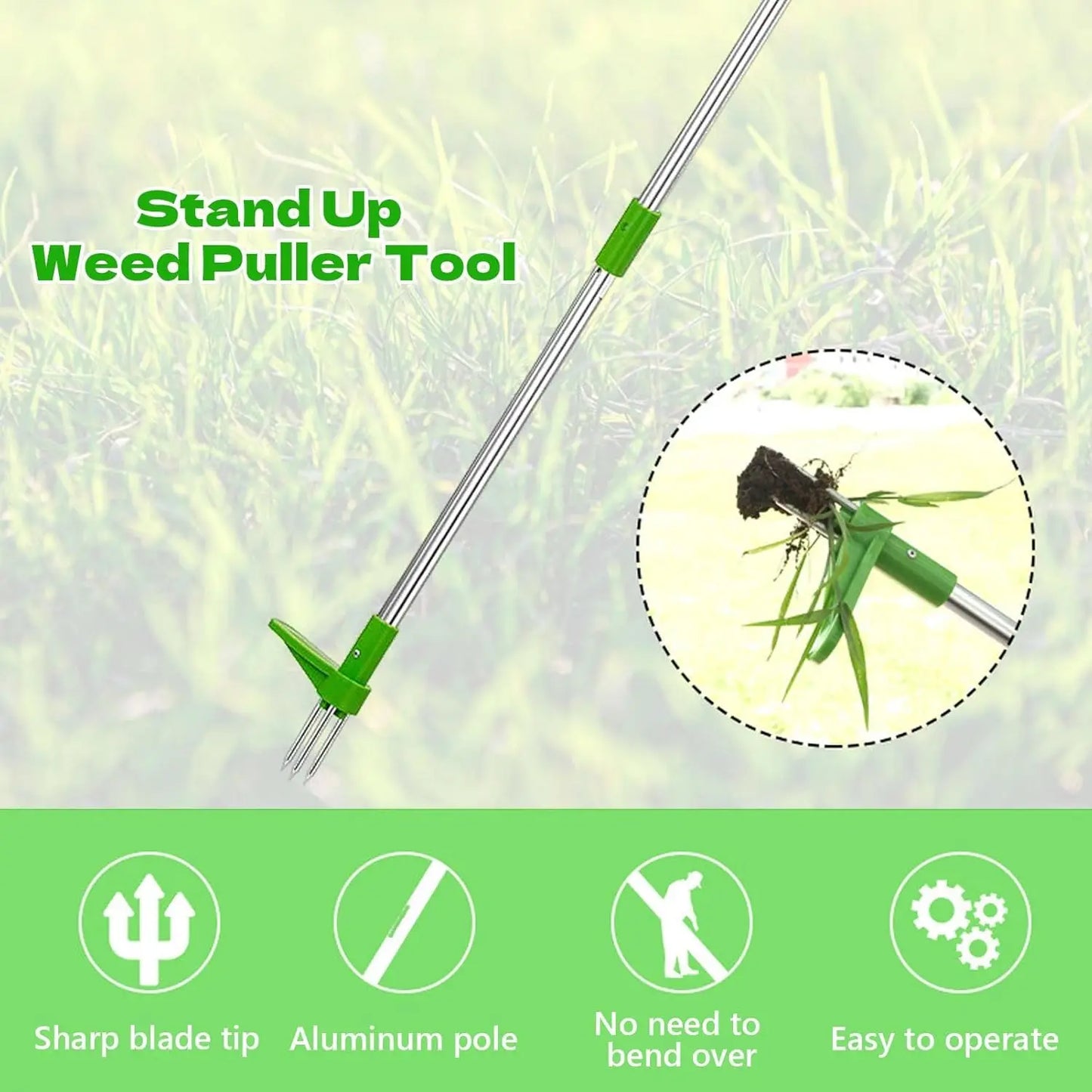 Weed Remover Tool Weeder Hand Rural Tools Field Garden Gardening Accessories Wood Root Removal Weeds Equipment Machine Agronomy