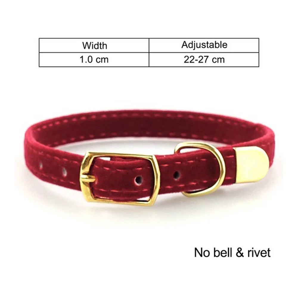 Solid Colour Cat Collar with Bell - Adjustable Safety Collar – photo 8