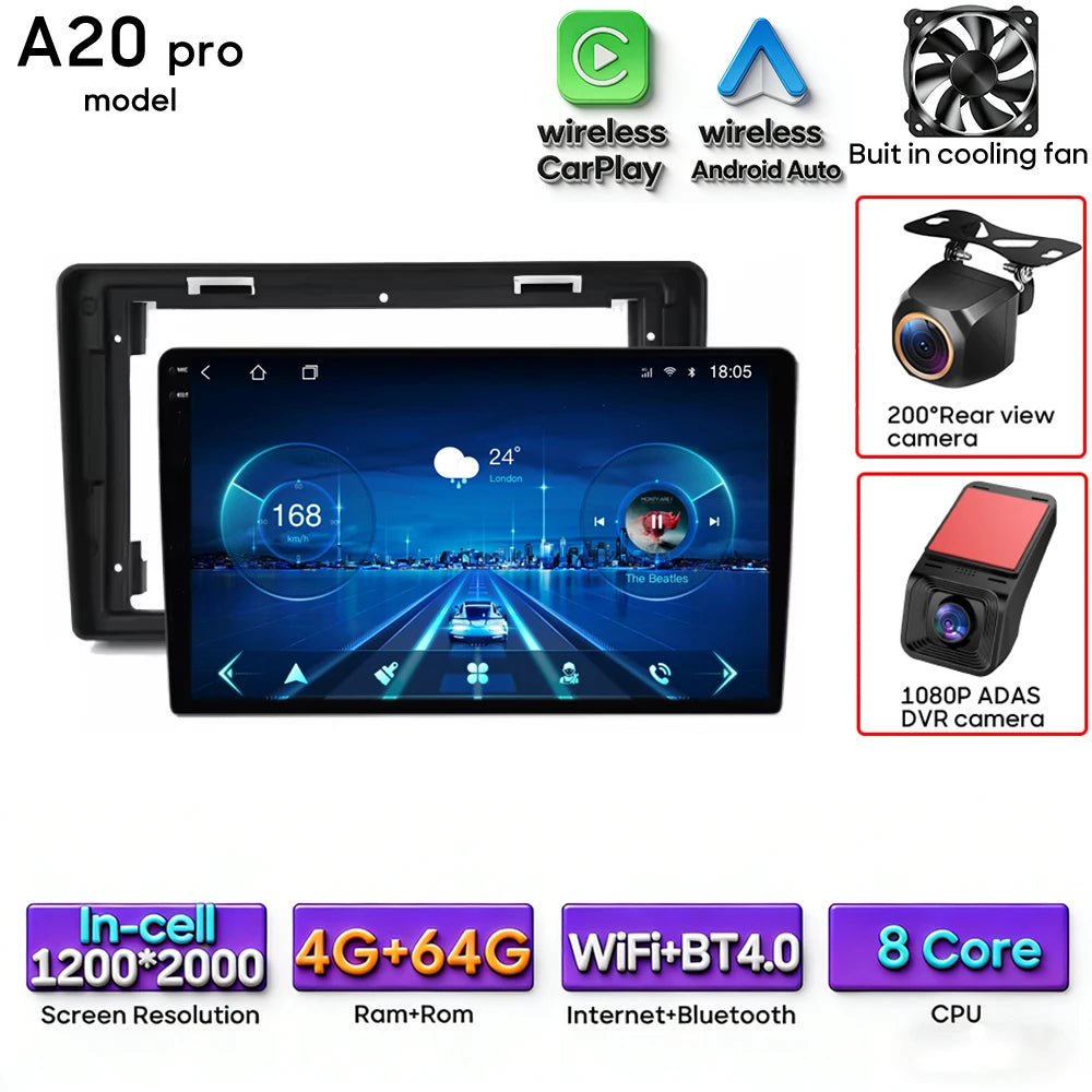 Car Stereo with Apple CarPlay & Android Auto, Compatible with Peugeot Partner & Citroen Berlingo 2 B9