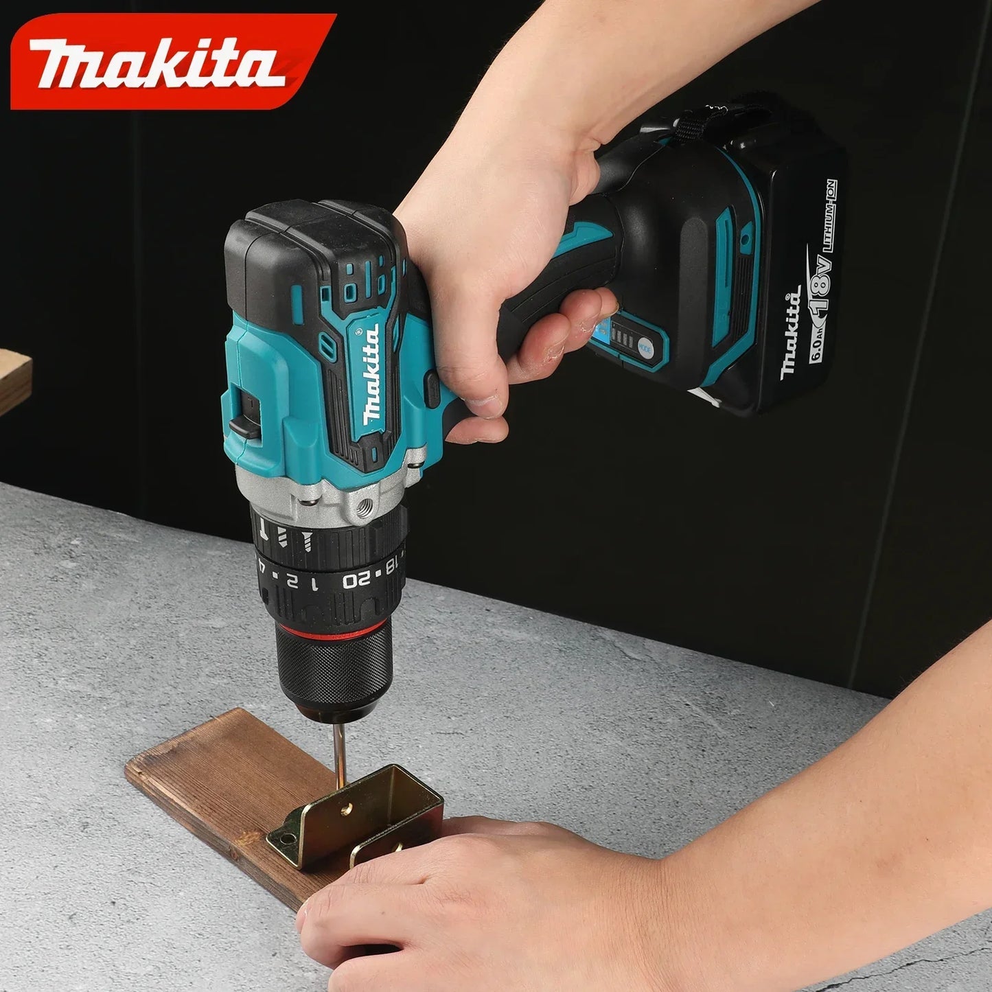 Makita DDF487 18V Brushless Cordless Drill Driver – Lithium Battery Compatible, UK/US/AU/EU Plug