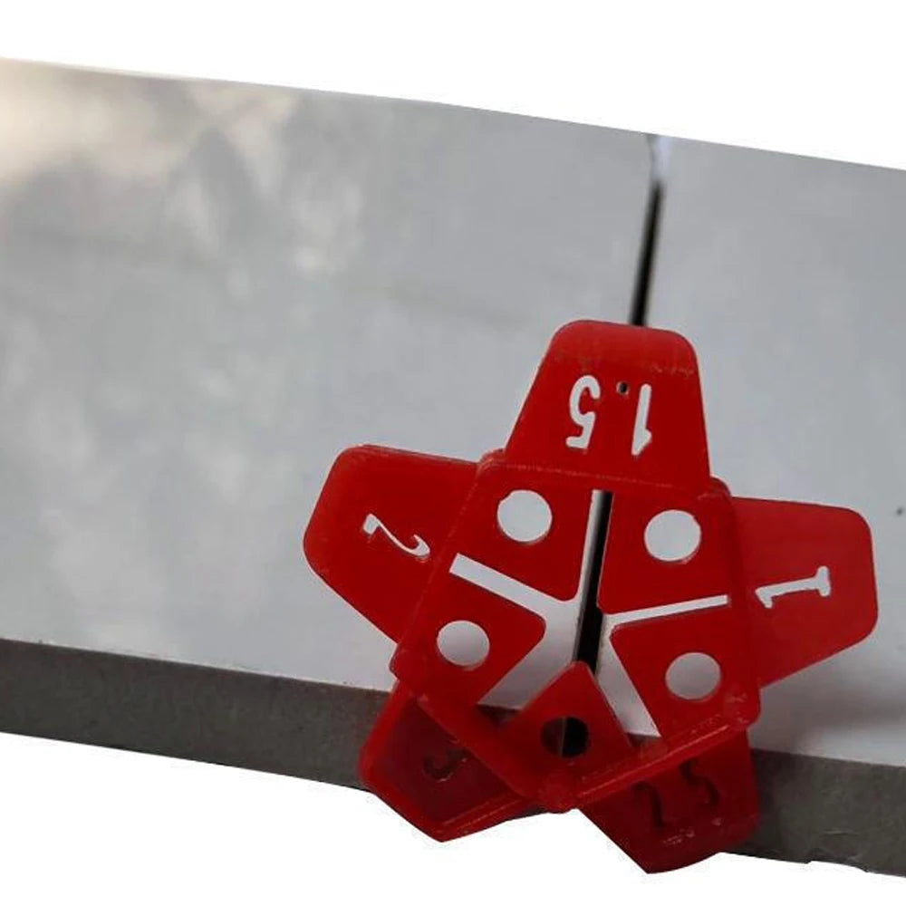 10-400Pcs 5in1 Professional Tile Spacers Clips Wedge Ceramic Leveling System Floor Wall Gap Leveling System Construction Tools