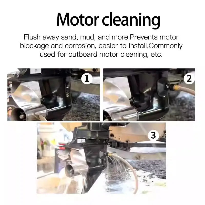 Outboard Motor Flushing Clamp for Speedboat Engine, Test Water Clamp, Engine Rinse Tool, Recirculation Water Clamp, Yacht Access