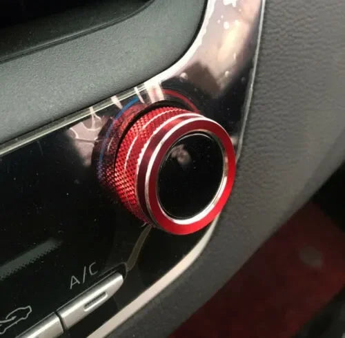 For Toyota Corolla 2019 2020 2021 2Pcs Car AC Climate Control Knob Trim Button Cover Auto Accessories Car AC Control Knobs Ring