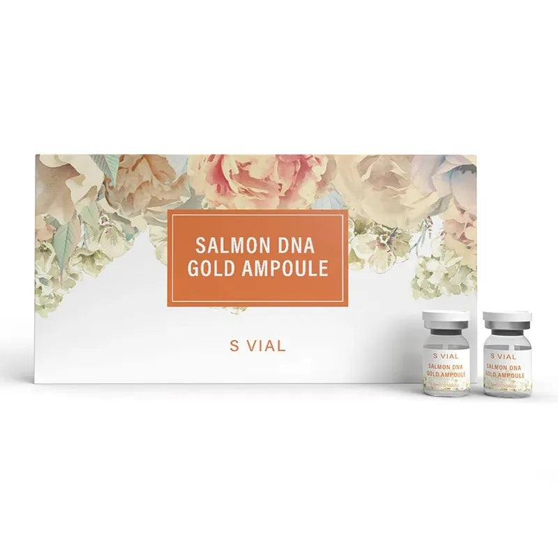 MMAlto Salmon DNA Gold Ampoule Skin Booster Serum Kit – Brightening, Whitening & Moisturizing Face Care