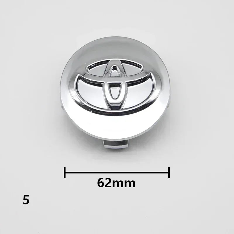 4pcs 57mm/62mm Car Tyre Wheel Center Hub Cap Badge Logo Rim Emblem For Toyota Corolla Camry Yaris CHR Rav4 Auris Verso Avalon