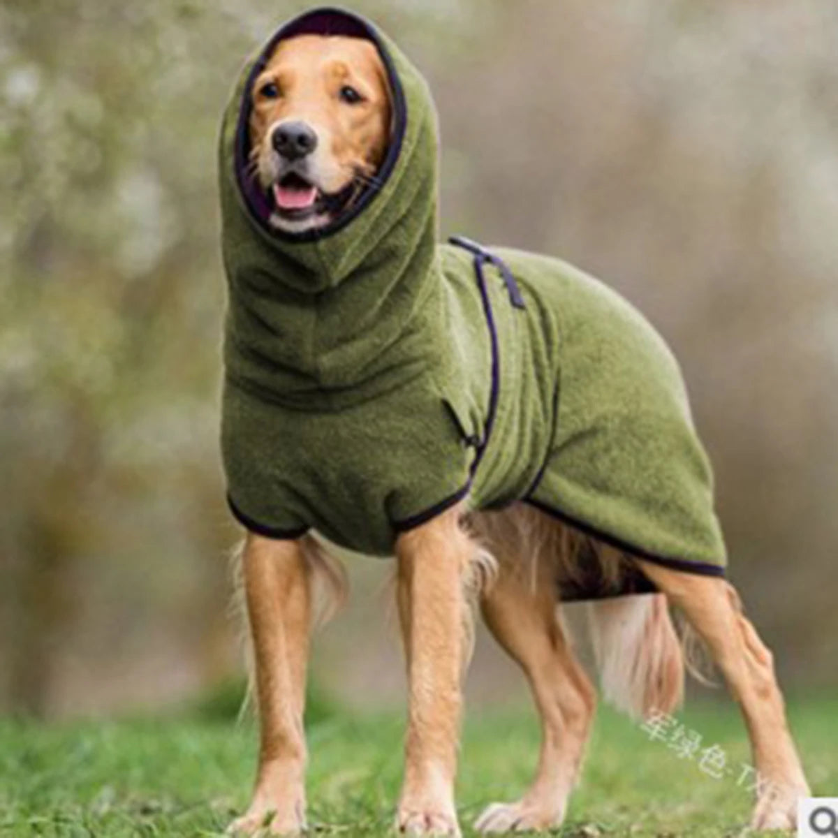 Whippet and Greyhound Fleece Coat - Warm Lined Dog Jumper with Strap - photo 6