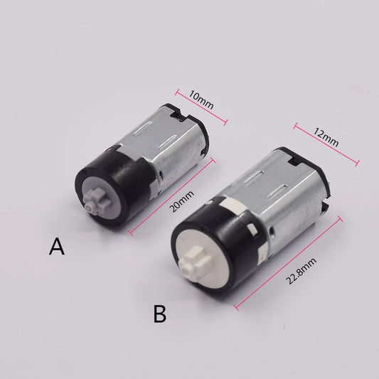 Mini 10mm M10 12mm N20 Plastic Planetary Gear Motor Cross Shaft DC 1.5V-6V 3V 3.7V Slow Speed for Electric Lock Robot Toy Model