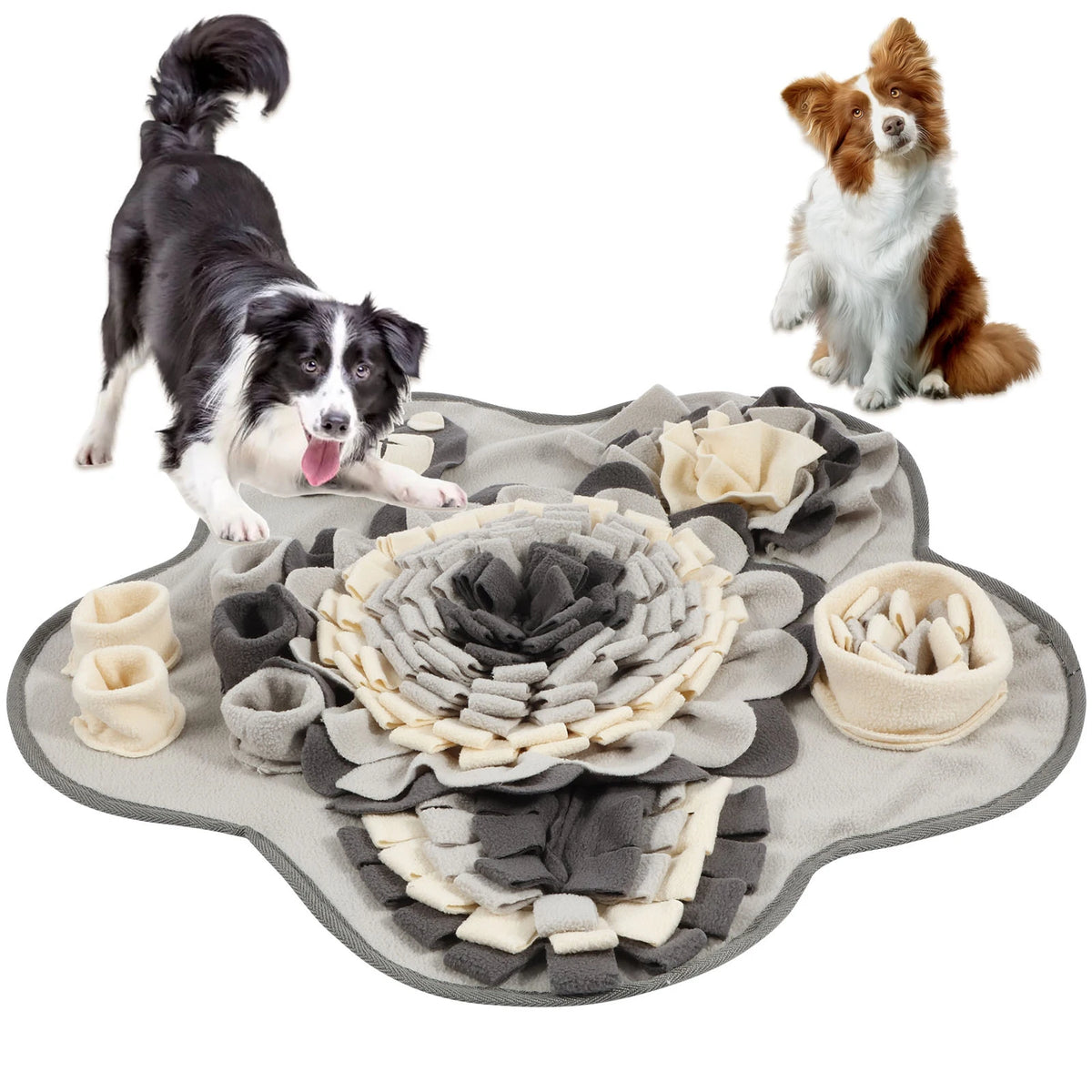 Dog Snuffle Mat with Squeaker - Sniff & Feed Mat