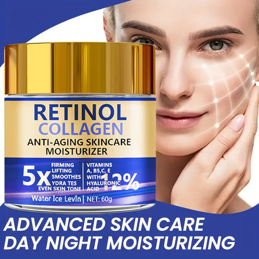 Water Ice Levin Retinol & Collagen Face Cream 60g – Shea Butter, Anti-Aging, Firming, Whitening & Moisturizing | CPNP Certified