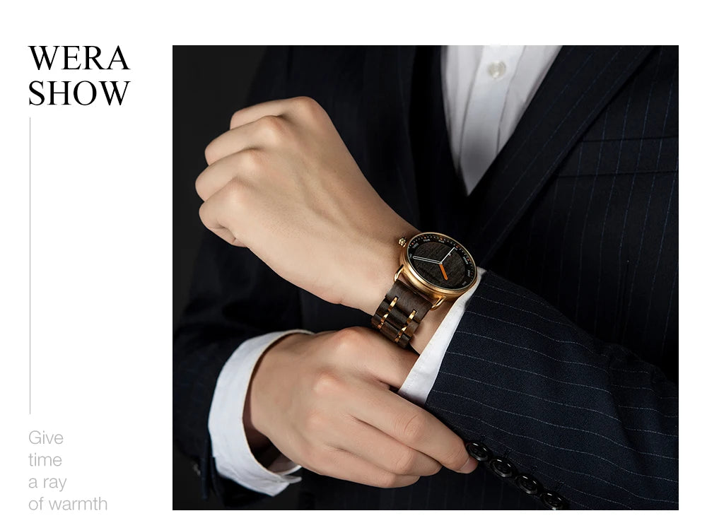 Man's Watches BOBO BIRD Wooden Quartz Watch Casual Wristwatch for Men Unique Gift Drop Shipping