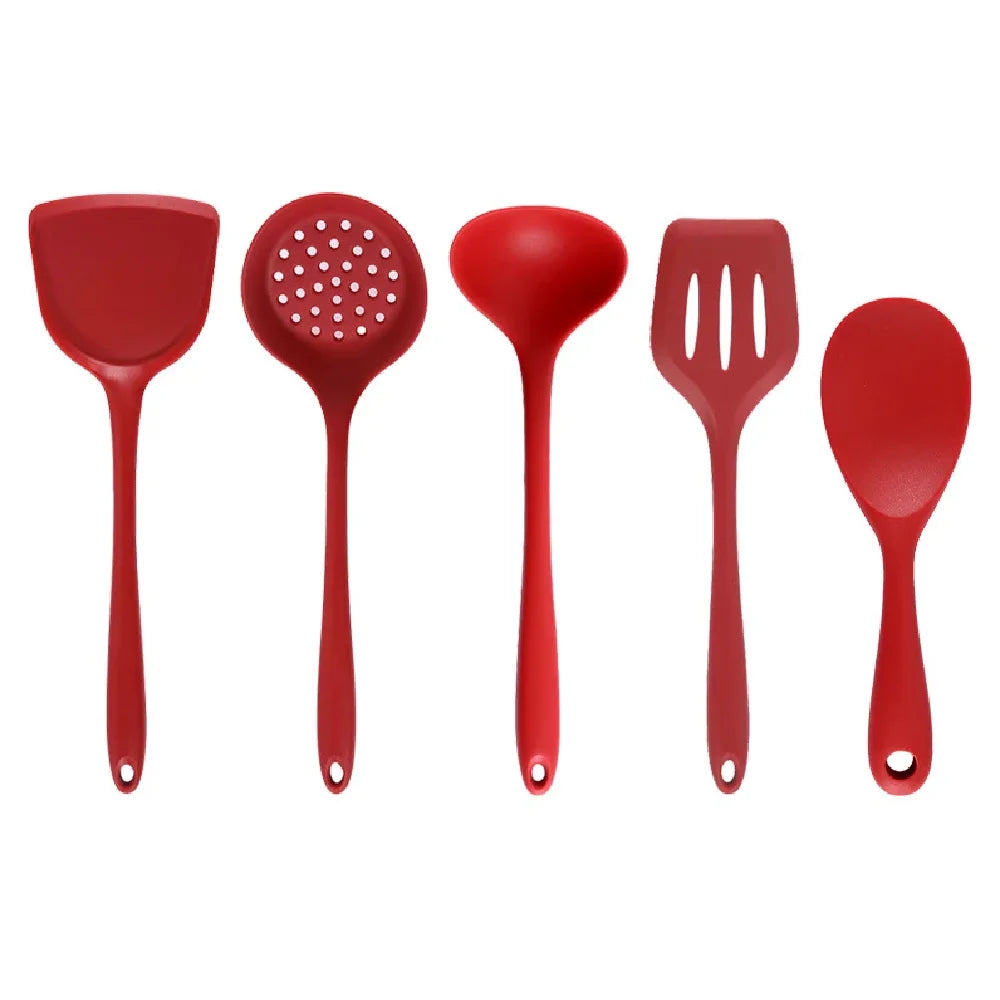 5-Piece Silicone Kitchen Utensil Set - Spoons and Scoops for Pots - photo 8