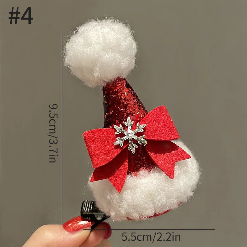 2026 Christmas Hair Clips Kawaii Christmas Headbands Hair Accessories Deer Ear Hairpin for Girl Photograph Prop Xmas Party Decor