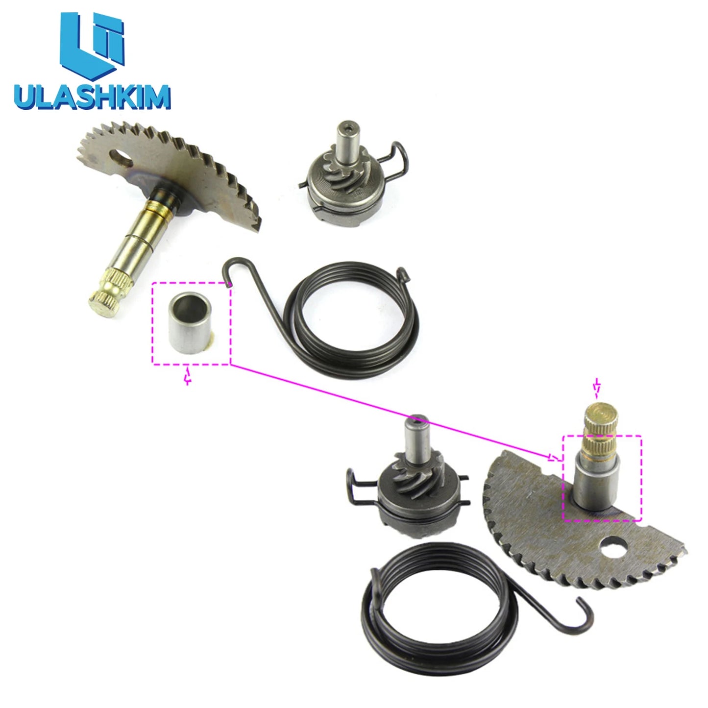 Scooter For GY6 50cc 80cc 139QMB 139QMA Scooter Moped starter shaft kit engine starter claw kit installation 350g