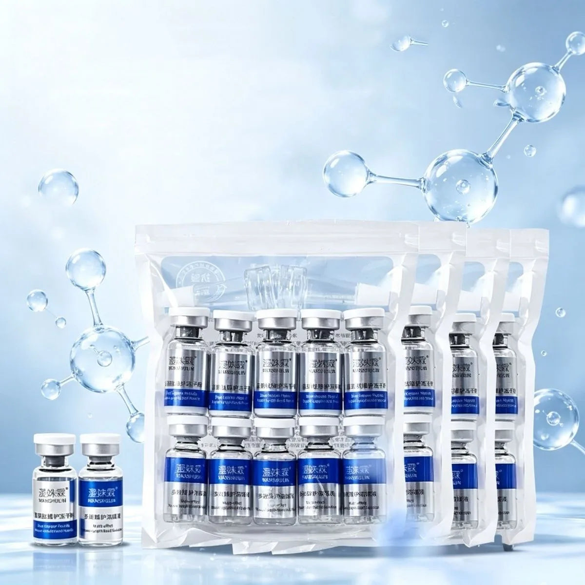 GHK-CU Blue Copper Lyophilized Powder Repair Firmng Serum Hydration Brightening Essence Improve Elasticity Skin Care