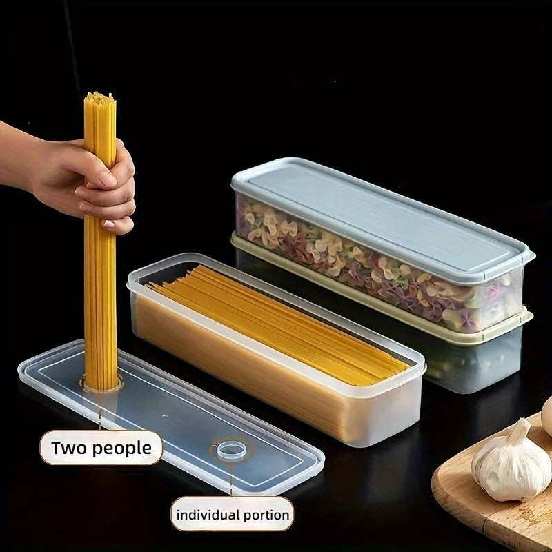 4-Pack Long Fridge Storage Containers - Clear Stackable Bins - photo 4