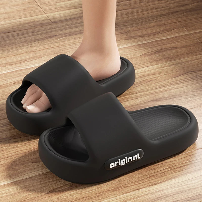 Women's cloud platform slides, soft pillow sandals — view 5 of 18