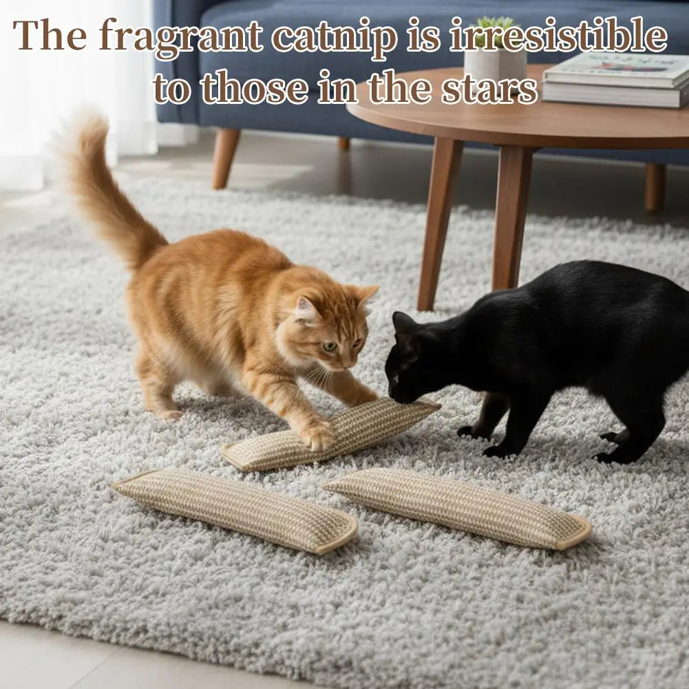 Catnip Scratcher Pillow - Wear-Resistant Cat Scratching Toy – photo 4