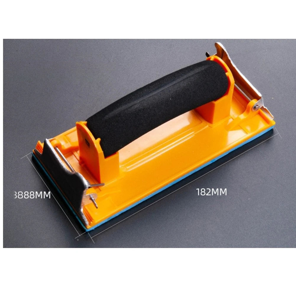 1pc Sandpaper Holder Grinding Polishing Tool hand sander Woodworking Abrasive Tool Wall Sand Board Wi/ Metal Clip for wood metat