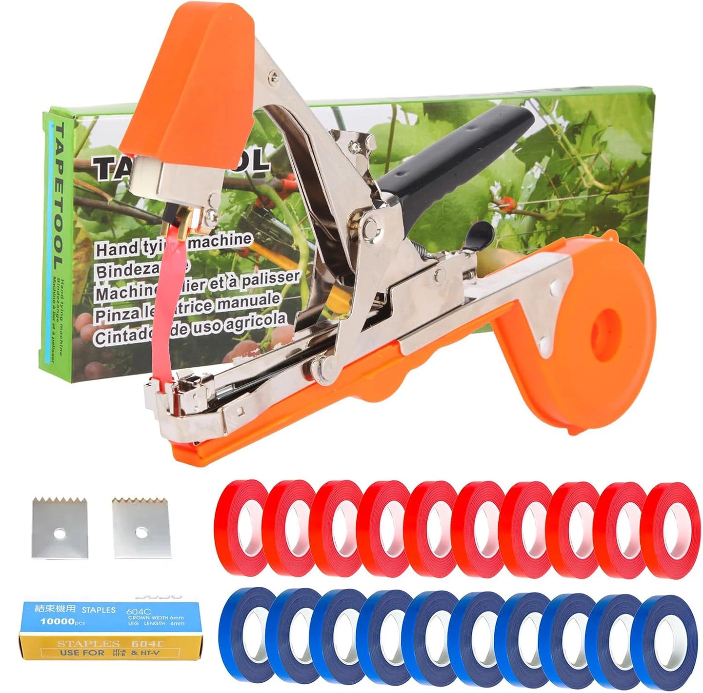 Plant Branch Hand Tying Binding Machine Garden Plants Tying Machine Minced Vegetable Tape Tool Tapener Garden Tools