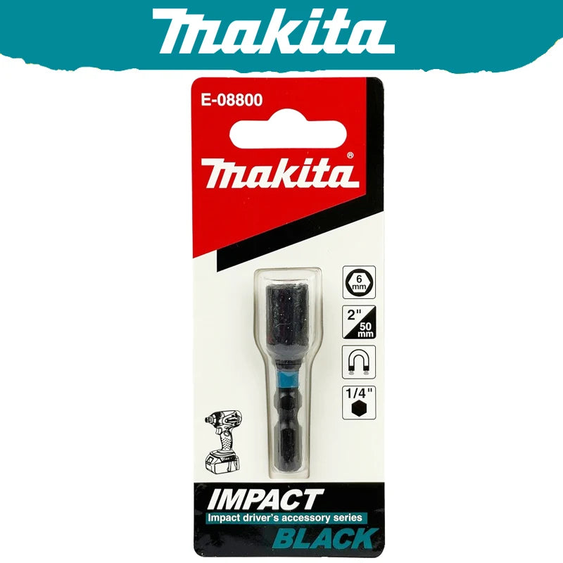 Makita Impact Black Magnetic Sleeve Series Hexagonal Handle Adapter Drill Drive Bit Tool Accessories