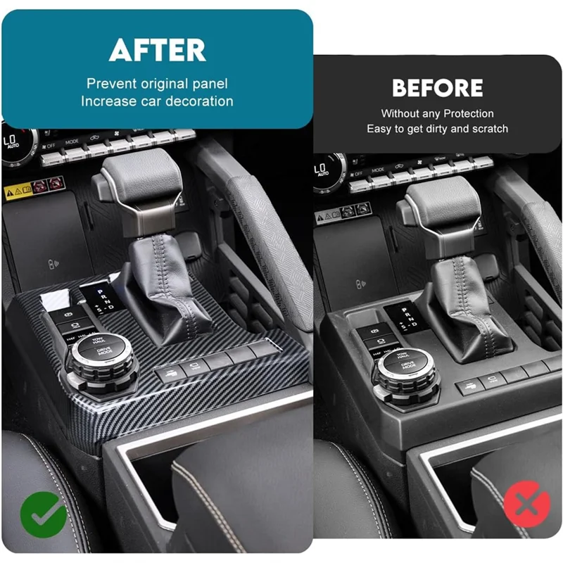 Central Control Gear Shift Panel For Toyota Tacoma 2024 2025 4Runner 2025 Interior Accessories