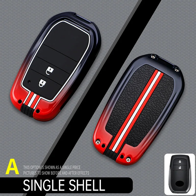 Car Key Case Cover For Toyota CHR Hilux Fortuner Land Cruiser 200 Camry Corolla Crown RAV4 Highland,Car Interior Accessories