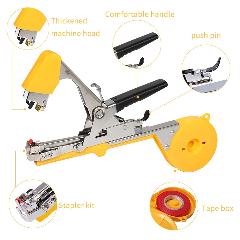 Multi-Functional Agricultural Tying Machine Vine Seedling Tool Cucumber Vine Tie Gun Multi-Purpose Artifacts for Farming